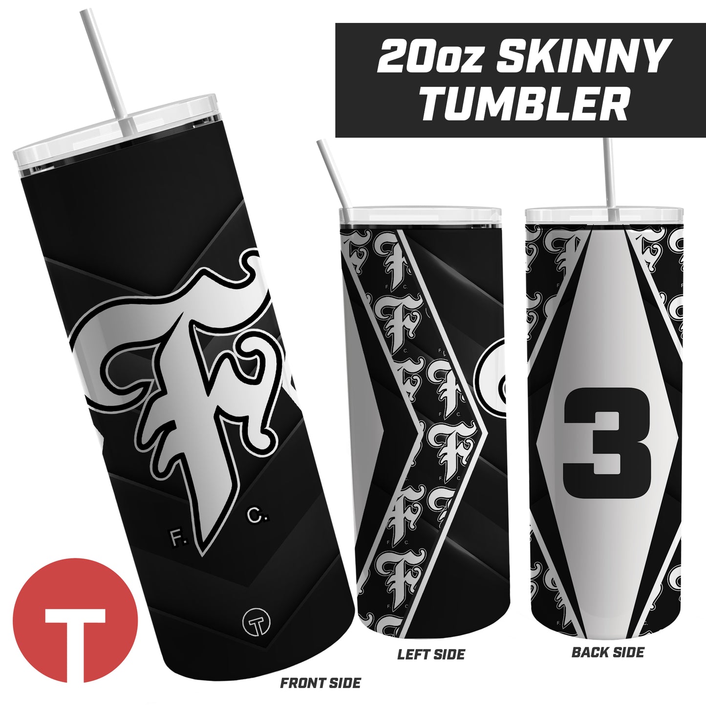 Forney FC - 20oz Skinny Tumbler