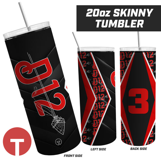 D12 - 20oz Skinny Tumbler