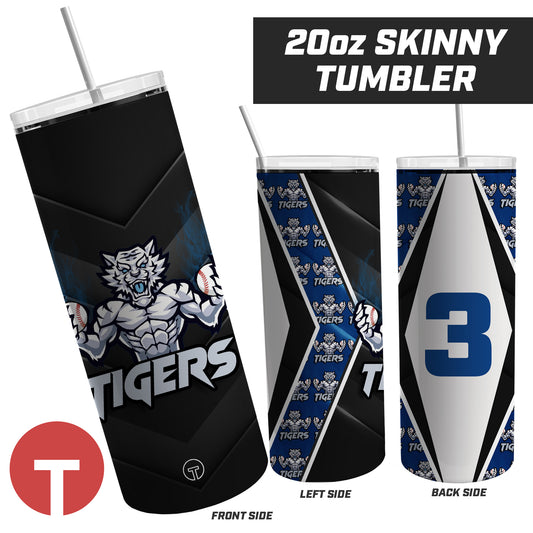 Tigers J Leon - 20oz Skinny Tumbler