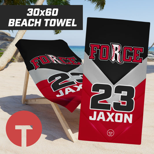 Relentless Force - 30"x60" Beach Towel