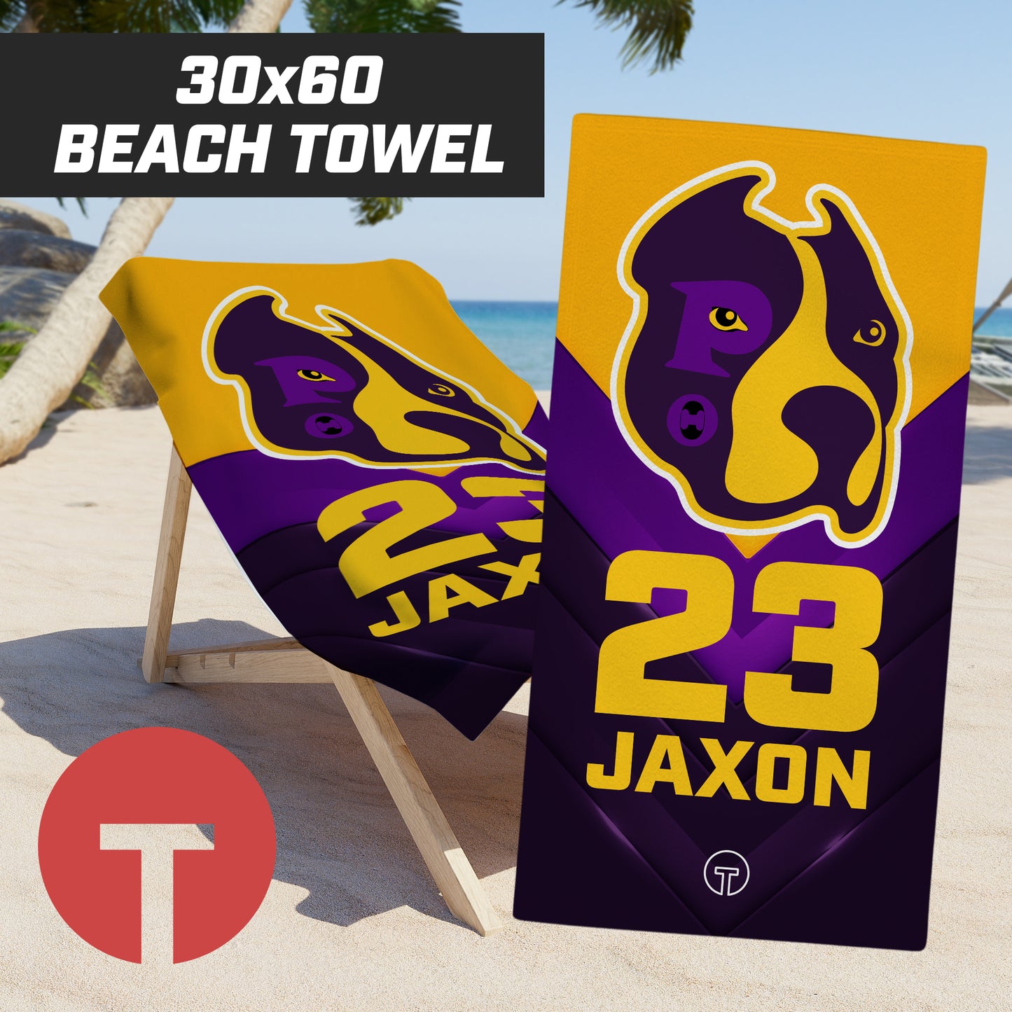 Hounds - 30"x60" Beach Towel