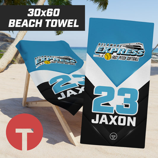 Delaware Express - 30"x60" Beach Towel