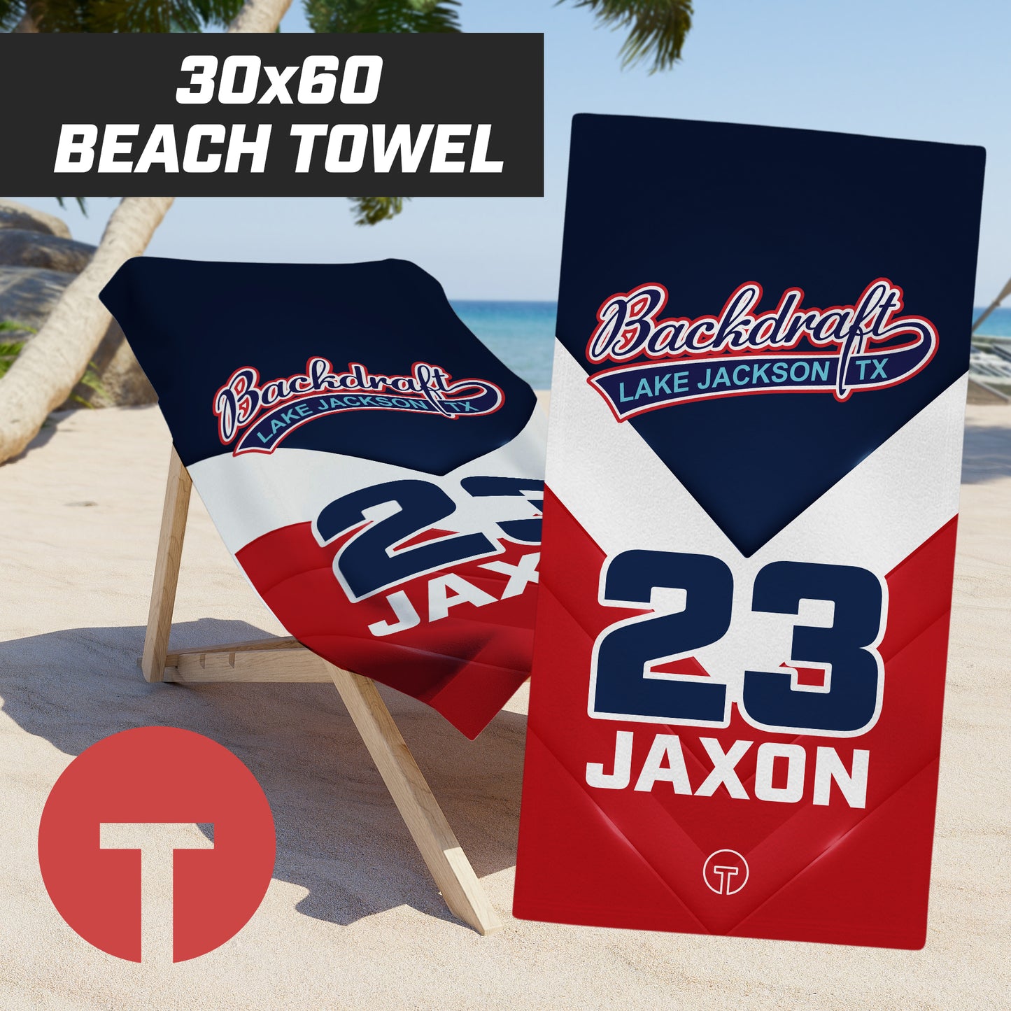 Backdraft - 30"x60" Beach Towel