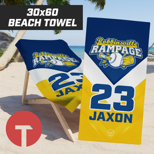 Robbinsville Rampage - 30"x60" Beach Towel