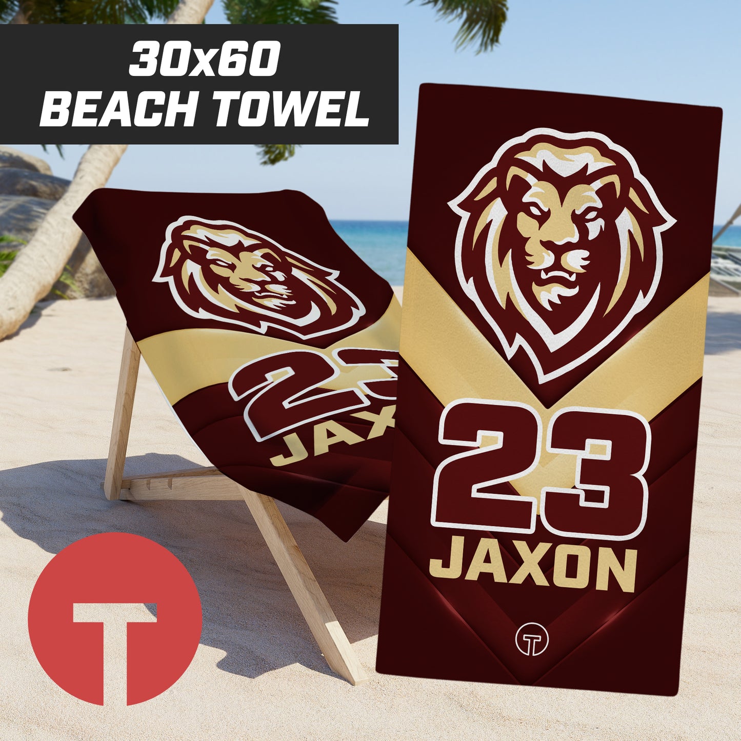 Praise Academy - 30"x60" Beach Towel