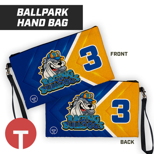 Raging Bulldogs - 9"x5" Zipper Bag with Wrist Strap