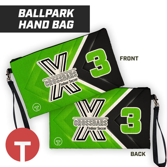 Crossbars - 9"x5" Zipper Bag with Wrist Strap