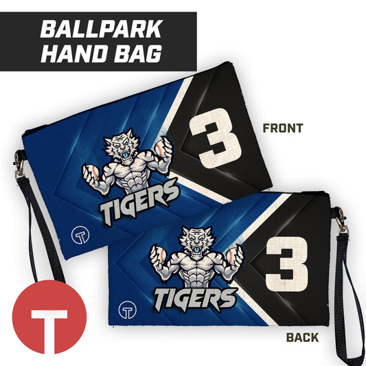 Tigers J Leon - 9"x5" Zipper Bag with Wrist Strap