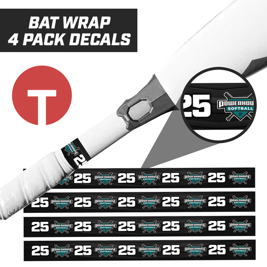 Powerhouse Softball - Bat Decal Wraps (4 Pack)