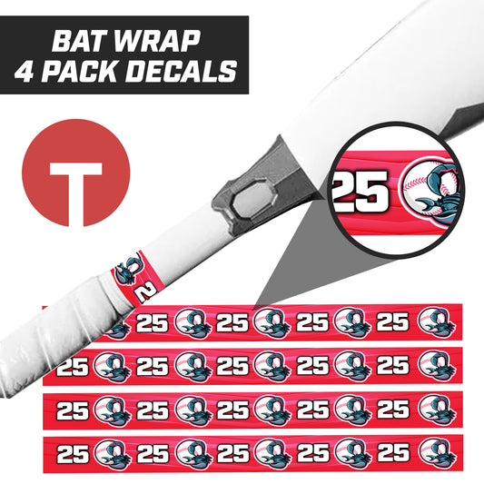 PBC Stingers - Bat Decal Wraps (4 Pack)