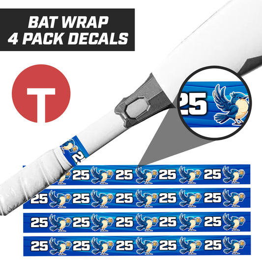 Bluebirds - Bat Decal Wraps (4 Pack)