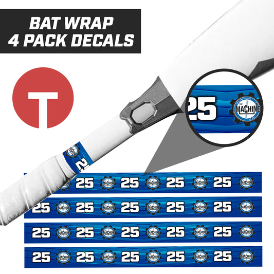 East Side Machine Baseball - Bat Decal Wraps (4 Pack)