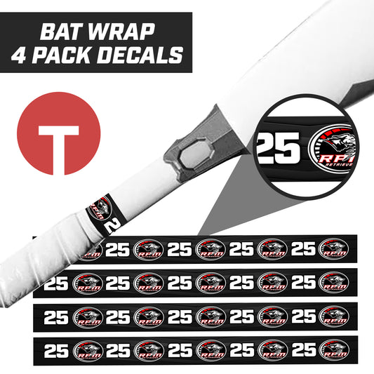 RPM Retrievers - Bat Decal Wraps (4 Pack)