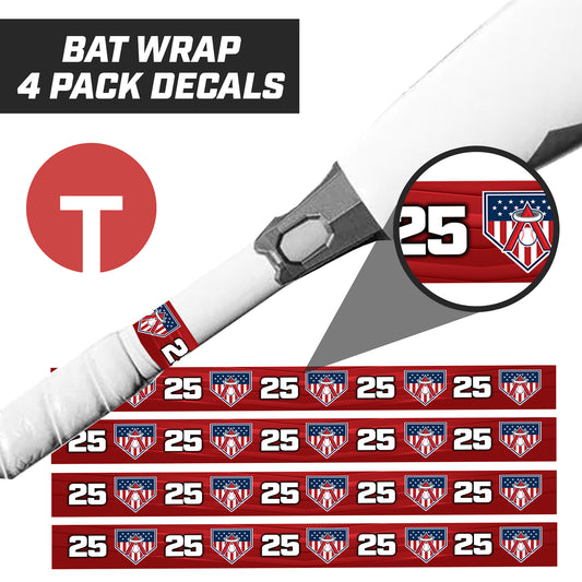 East Cobb Angels - Bat Decal Wraps (4 Pack)