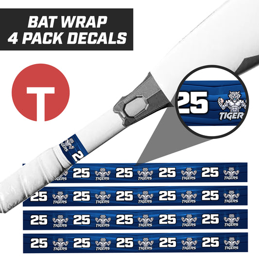 Tigers J Leon - Bat Decal Wraps (4 Pack)