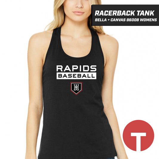 Rapids Baseball - Bella + Canvas B6008 Women's Jersey Racerback Tank - LOGO 4