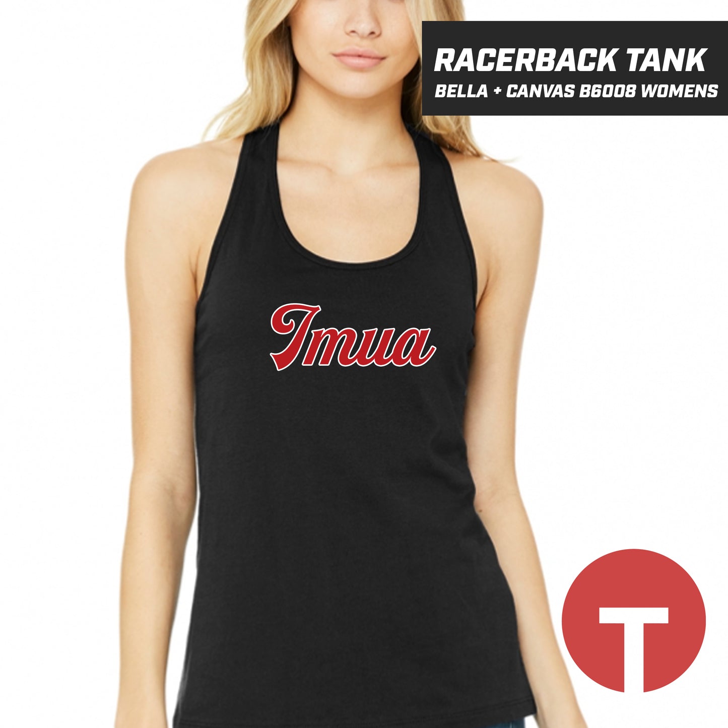 IMUA - Bella + Canvas B6008 Women's Jersey Racerback Tank