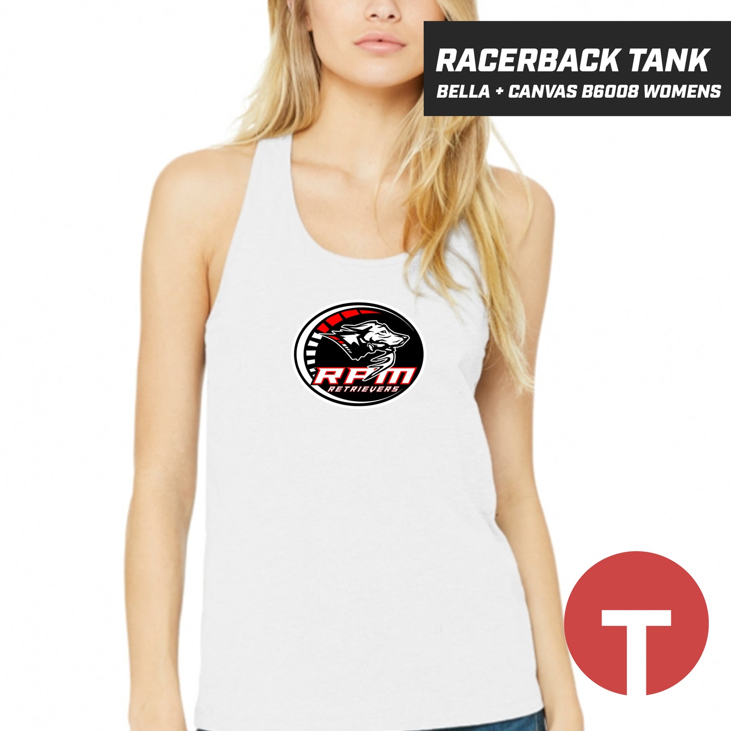 RPM Retrievers - Bella + Canvas B6008 Women's Jersey Racerback Tank