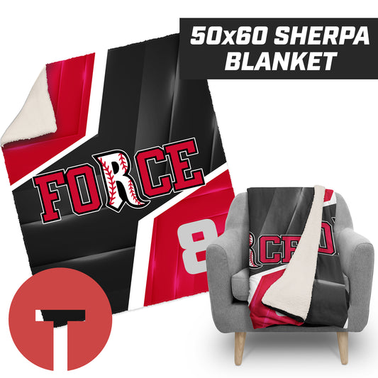 Relentless Force - LOGO 3 - 50”x60” Plush Sherpa Blanket
