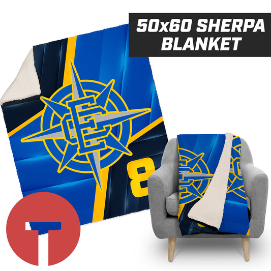 ECB Mariners - 50”x60” Plush Sherpa Blanket