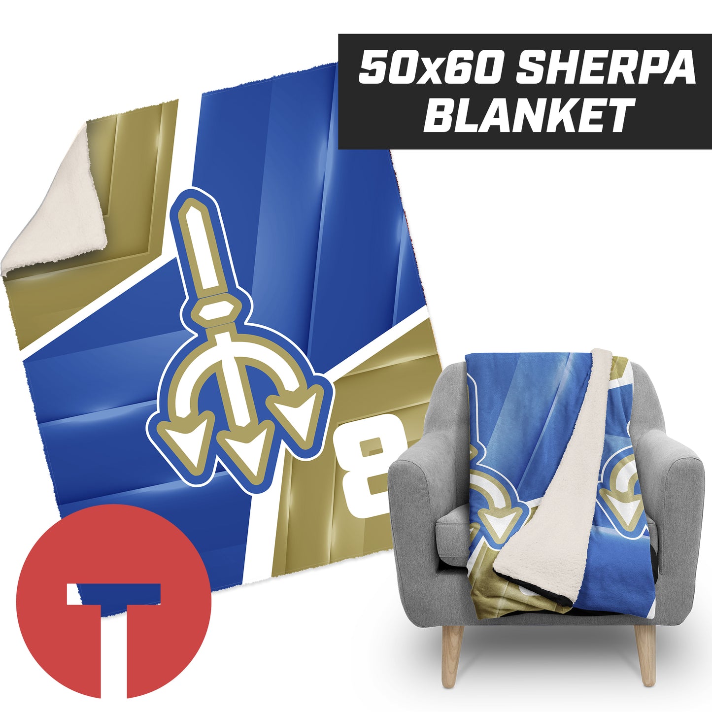 Machias American Legion - 50”x60” Plush Sherpa Blanket