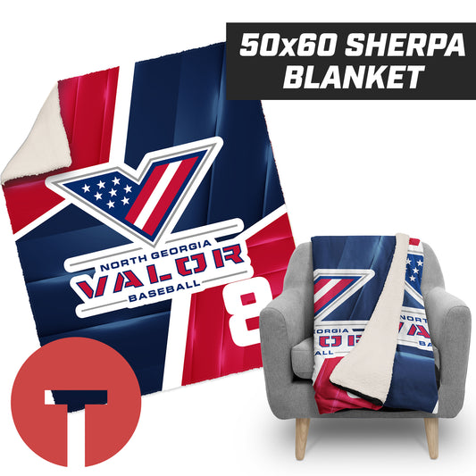 North Georgia Valor - 50”x60” Plush Sherpa Blanket