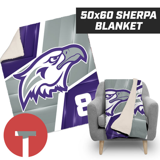 MC Eagles - 50”x60” Plush Sherpa Blanket