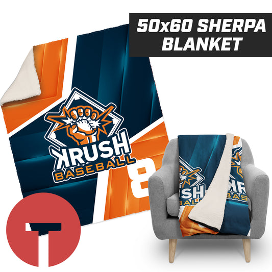 Krush Baseball - 50”x60” Plush Sherpa Blanket