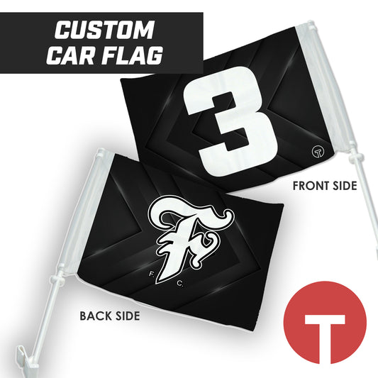 Forney FC - 16"x19.5" Car Flag w/Pole
