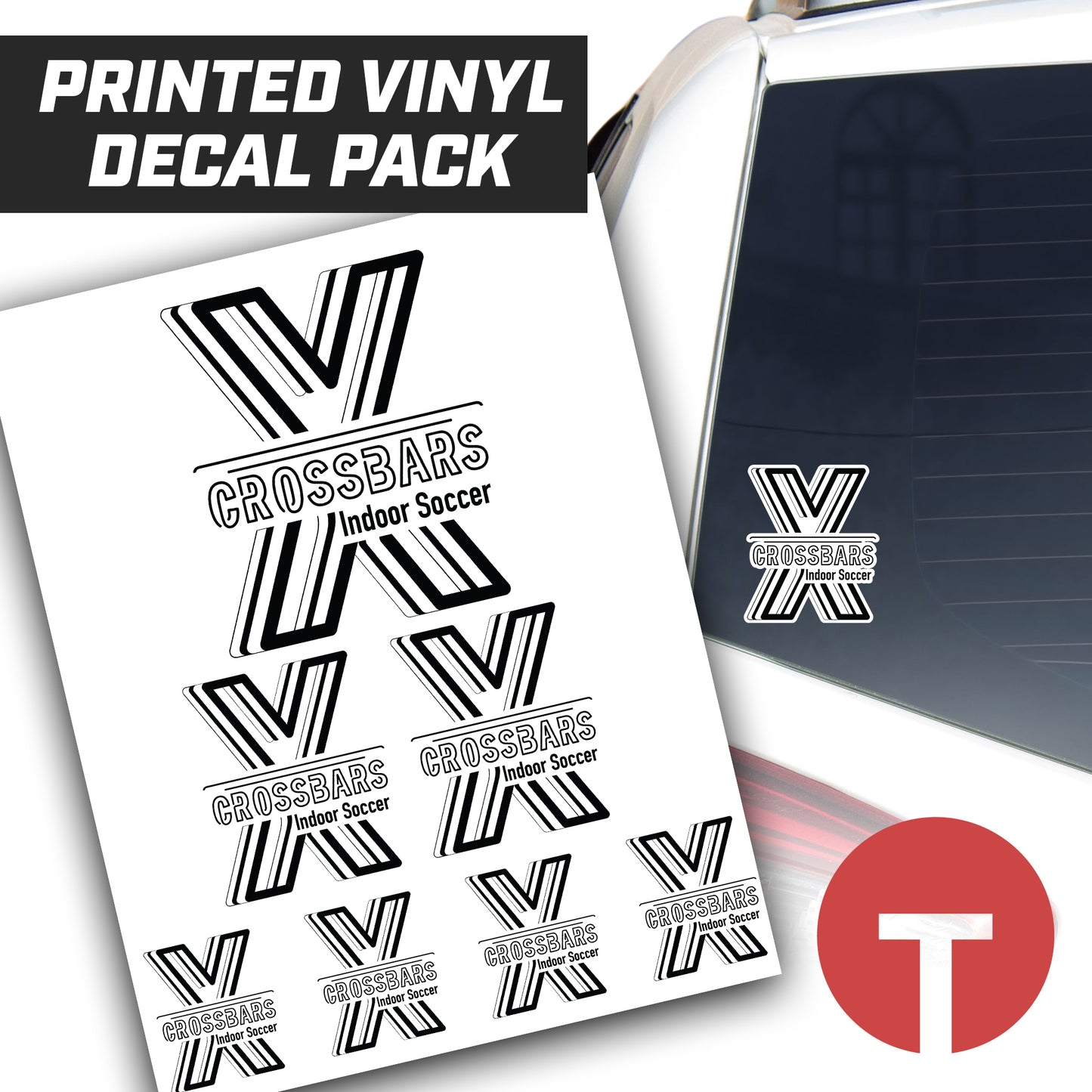 Crossbars - Logo Vinyl Decal Pack
