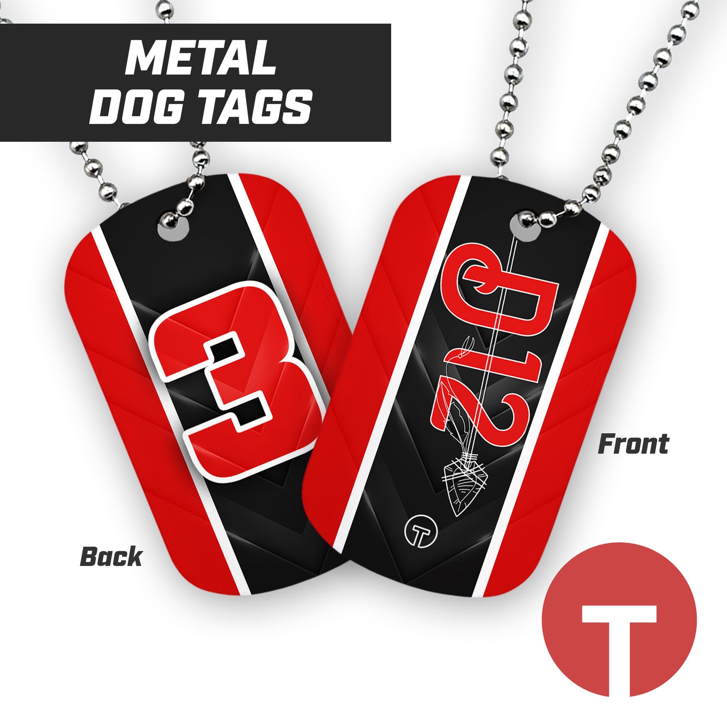 D12 - Double Sided Dog Tags
