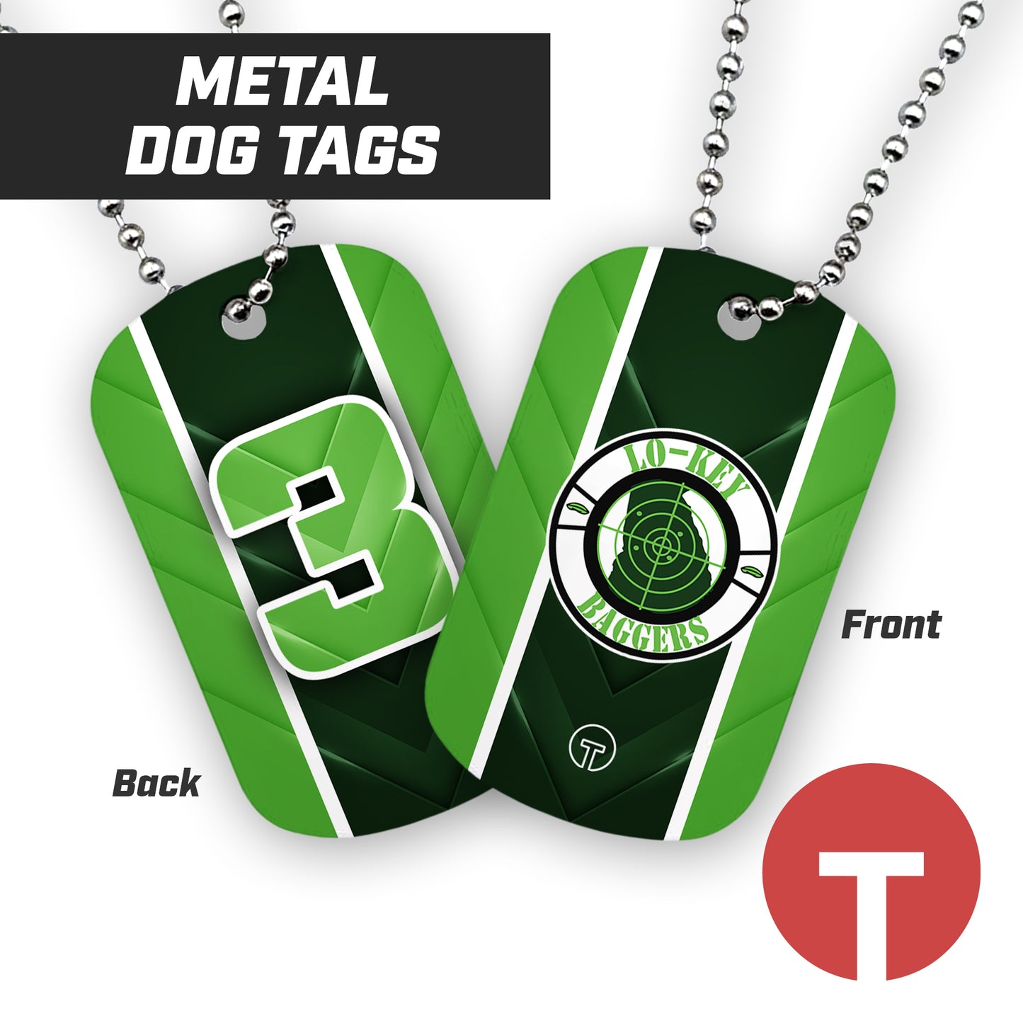 Lo-Key Baggers - Double Sided Dog Tags
