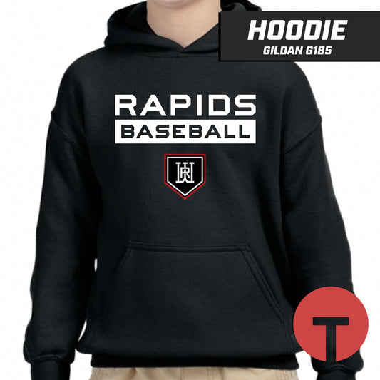 Rapids Baseball - Hoodie Gildan G185 - LOGO 4