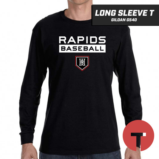 Rapids Baseball - Long-Sleeve T-Shirt Gildan G540 - LOGO 4