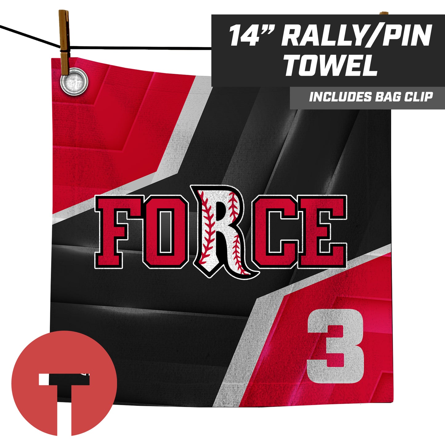 Relentless Force - LOGO 3 - Rally Towel