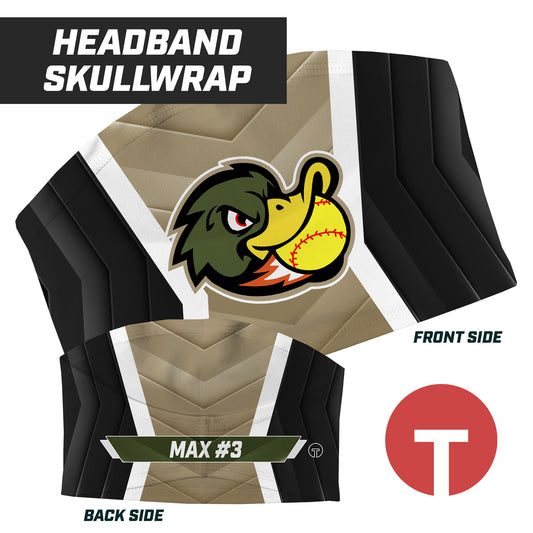 Quackers Softball - Skull Wrap Headband