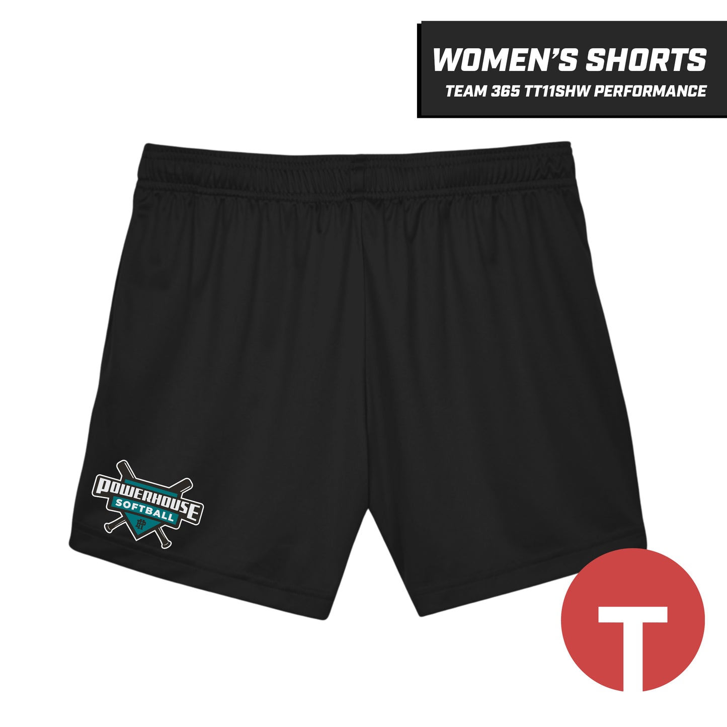 Powerhouse Softball - Women's Performance Shorts - Team 365 TT11SHW